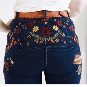 Spell Wanderlust Embroidered Jeans
